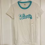 Levi's Women's Graphic T-Shirt Short Sleeve Crew Neck White Size Small NEW Photo 1