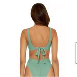 Becca Line in the Bikini Set Scoop Bikini Top & Bottom Size Small Mineral NWT Photo 2