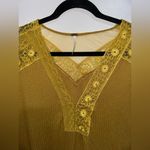 Free People  Lola Lace Trim V-Neck Top Photo 3