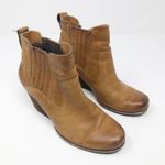 Kork-Ease  Leather Brown Tan Western Booties Photo 0