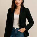 Banana Republic Blazer Suit Jacket Women Size 0 XS Tailored Career Chic Timeless Photo 0