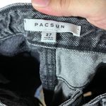PacSun  black/charcoal jean mini skirt size 27‎ Photo 6