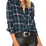 Rails Hunter Forest Navy White Shirt SMALL Photo 0