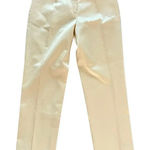 BCBGMAXAZRIA NWT‎ Vintage BCBG Maxazria Women’s 6 Cream Straight Leg Flat Front Capri Pants Photo 0