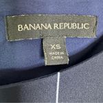 Banana Republic  Pin Striped Ruffle Accent Dress Navy Size XS Photo 7