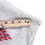 Gibson Latimer  Poncho Top Women S White Red Embroider Crochet Boho Chic Festival Photo 5