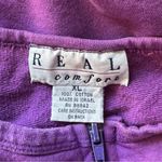Vintage Real Comfort Purple Zipper Sweatshirt Jacket XL Photo 5