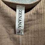 Zenana Outfitters  Ribbed Tan Jumpsuit Photo 1