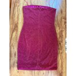 Meshki Thin Strap Shimmer Mini Dress Pink Bodycon Party Clubwear Size M Sparkly Photo 2