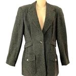 Kenar Studio Charcoal Tweed Wool Silk Blend Blazer size 6 Photo 0