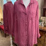 Velvet Heart  Dusty Rose Button Down Shirt Photo 0
