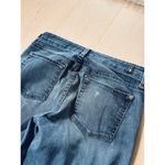 7 For All Mankind  Jeans Size 27 Distressed Skinny Denim Ankle Holey Photo 2