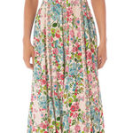 Maaji  Love In Bloom Romina Long Maxi Dress Boho Lace Up Fairy Feminine Sz Medium Photo 0