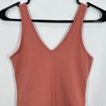 Abercrombie & Fitch Abercrombie Fitch Soft AF Collection V Neck Bodysuit Pink Rust Size S Essential Photo 3