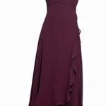 Lulus Deep Wine Maxi Dress – Open Back Elegance . Photo 0