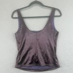 Free People  Intimately Purple Satin Corset Tank‎ Top Womens Size Small Photo 8