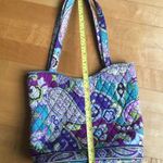 Vera Bradley Colorful Shoulder Tote, Purple Heather Paisley (Retired Print) Photo 13