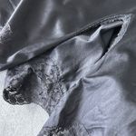 Vintage Body Lites JCPenney Half Slip Skirt Plus Size 2X Black Wide Lace Slit Photo 3