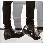 Seven7 NEW - Western Style Chelsea Metallics Star-Embellished Black Ankle Boots Booties Photo 1