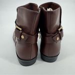 GH Bass Co. Bev Brown Faux Leather Buckle Ankle Bootie Size 9‎ Photo 3