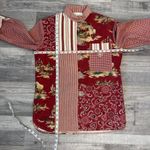 Boutique  Brand Women's Western Horse Print Button Front Top 3/4 Sleeve P35 Photo 3