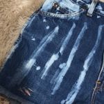 Vintage Denim Shorts Hand bleached Short 1990’s Size 10 Photo 7