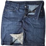 Citizens of Humanity Citizens‎ of Humanity Denim Mini Skirt Dark Wash Blue With Lace Detail Casual Photo 3