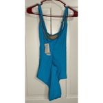 Athena Wave After Wave Tank One Piece Textured Blue Lagoon Swimsuit Size 14 NWT Photo 4