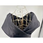 Teri Jon for Rickie Freeman Black Crinkle Taffeta Dress Size 6 Vintage Photo 6