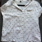 Old Navy  White Polka Dot Blouse Photo 0