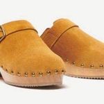 Ba&sh  Paris yellow suede clogs Photo 0