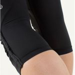 Lululemon Cropped Legging 6 Run For Your Life Black & Gray Ruched Detail Photo 1