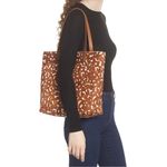 Madewell  The Medium‎ Transport Tote Printed Calf Hair Edition Pecan M6314 Bag Photo 1