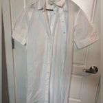 Public School NYC White Cotton Shirt Dress Size 8 Made in Portugal Photo 0