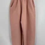 Bo + tee peach orange sweatpants joggers pocket cotton blend cuffed size xs Photo 0