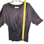 Current/Elliott Shirt Womens 0 Washed Gray The Draped Tee Made USA Twist Front Photo 8
