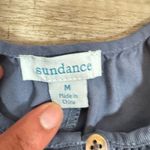 Sundance Wide Leg Jumpsuit Button Front Pockets Blue Casual Size M Size M Photo 2