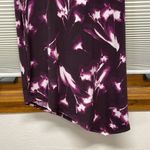 BCBGMAXAZRIA  Daphney Black Stained Glass Floral Print Asymmetrical Dress Photo 4