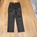 Wilfred  by ARITZIA Melina  Vegan Leather Pant Brown- Size 6 Photo 1