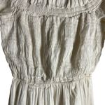 All Saints Lary White Linen Silk Shoulder Long Sleeve Slit Midi Dress Size 6 Photo 10