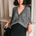 Sézane Sezane Gray Mini Skirt Small Photo 0