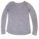 Lululemon Bulux Lightweight V Neck Sweater Grey Thumb Holes Medium Photo 0