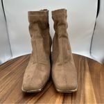 Steve Madden Nourish Faux Suede Square Toe Ankle Boots Block Heel Women's 9.5M Photo 3