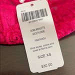 Soma  Lace Plunge Pink Punch Bralette size XS Photo 4