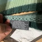 Wooden Ships Women Autumn Striped Chunky Crewneck Mohair Wool Sweater Green XS Photo 4