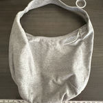 Charlotte Russe Vintage‎ Y2K  Gray Sweatshirt Bag Purse Baddie 90s Large Comfort Photo 0