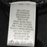 Quacker Factory  Womens Black Embellished‎ V Neck Long Sleeve Shirt Top Large Photo 4