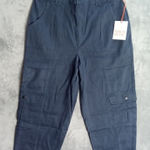 Knox Rose ‎ Women Medium Cropped Cuffed Blue Pants Photo 0