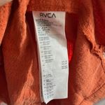 RVCA  Overall Orange Sleeveless Dress with Pockets Womens Medium EUC Linen Bland Photo 2