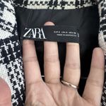 ZARA  Tweed Jacket Womens Small Double Breasted Blazer Equestrian Quiet Luxury Photo 5